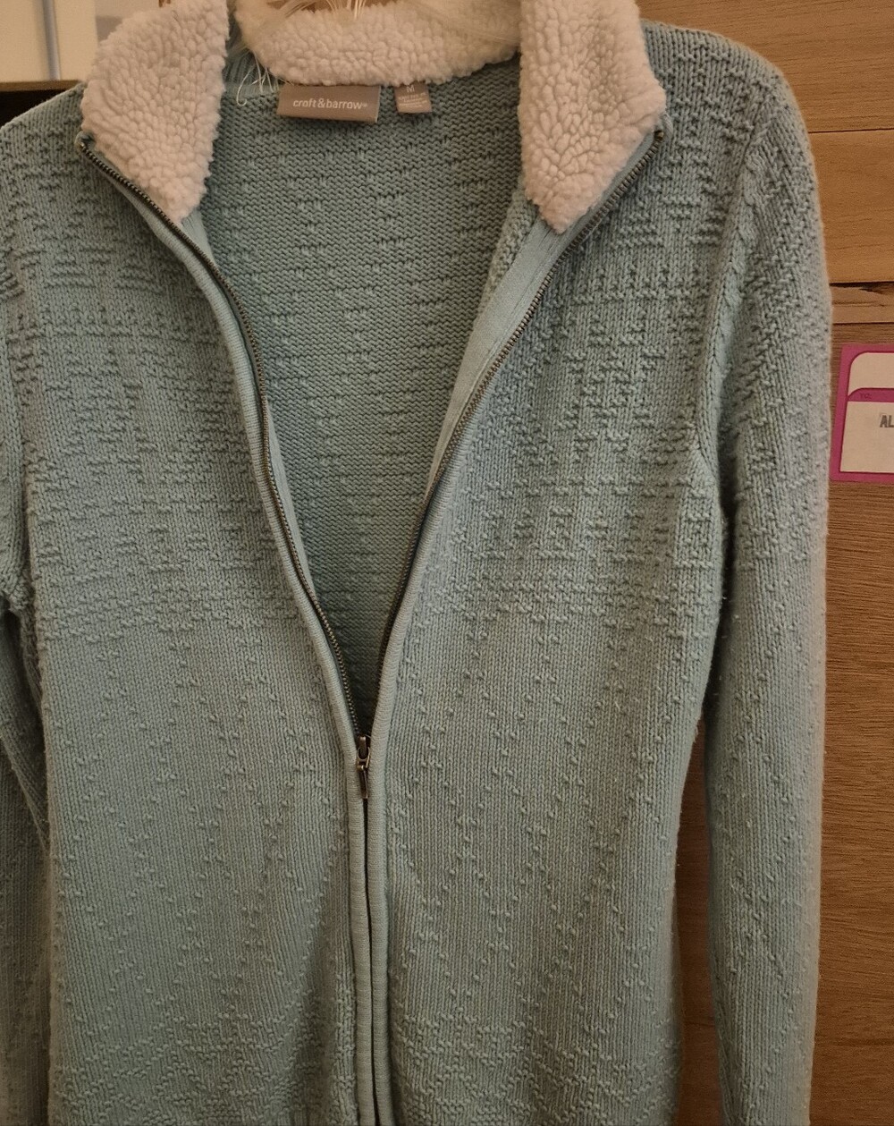 Vintage Croft & Barrow Women's Full-Zip Knit Sweater Jacket